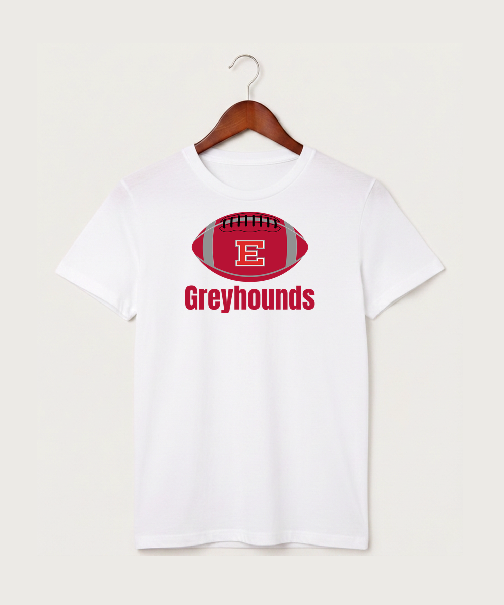 Duluth East High School Football (Boys) - White T-Shirt - Full Front