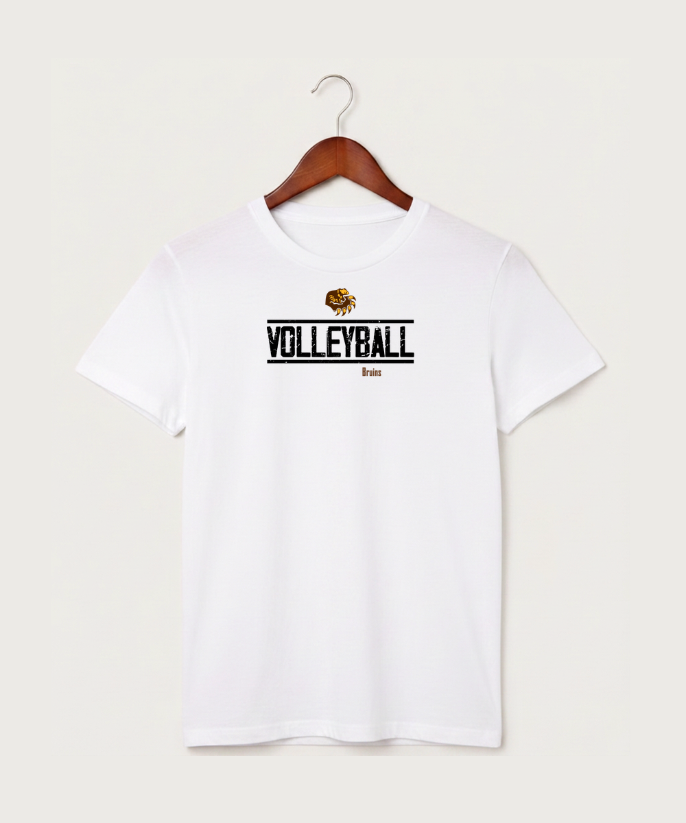 Fargo South High School Volleyball (Girls) - White T-Shirt - Full Front