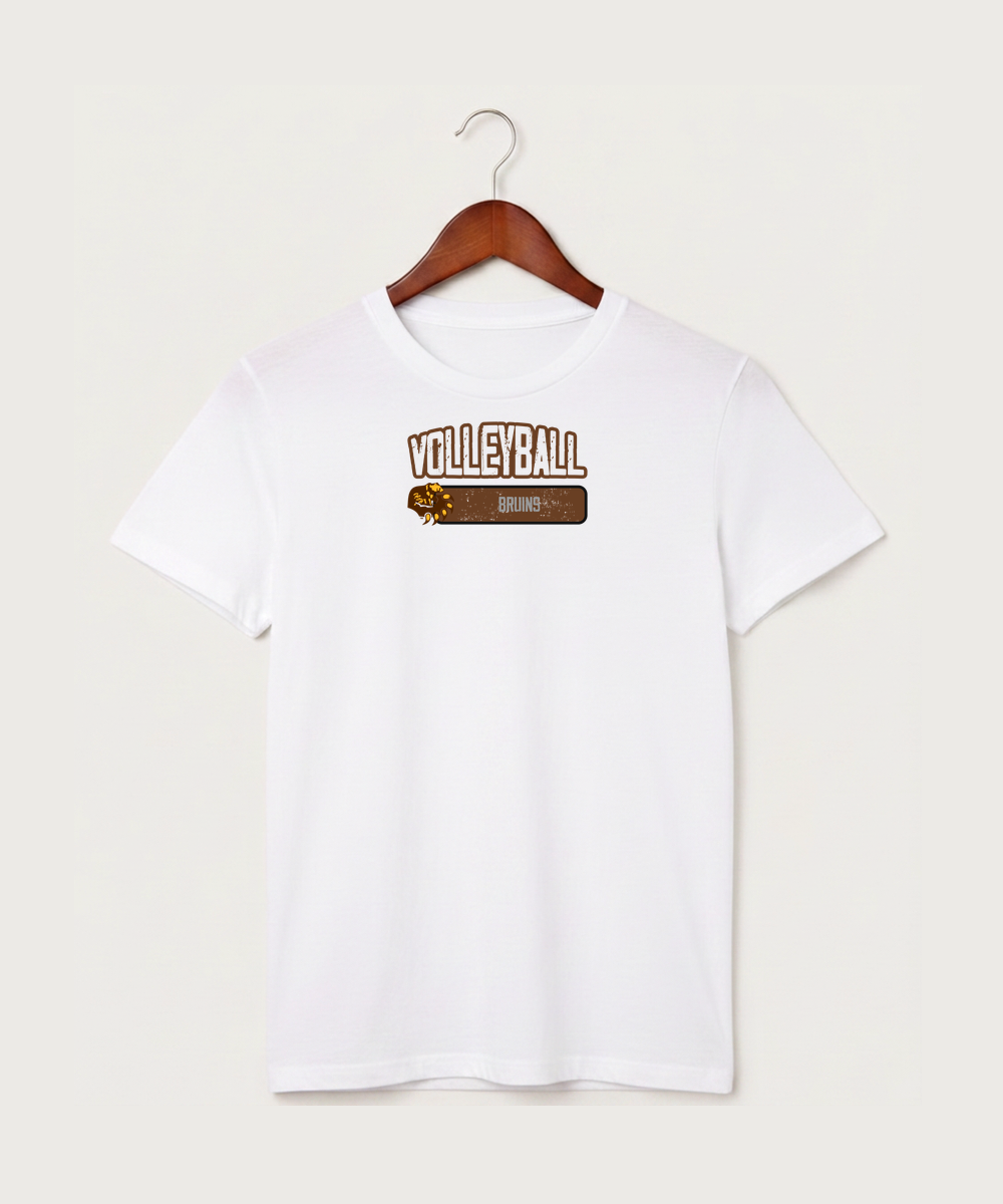 Fargo South High School Volleyball (Girls) - White T-Shirt - Full Front