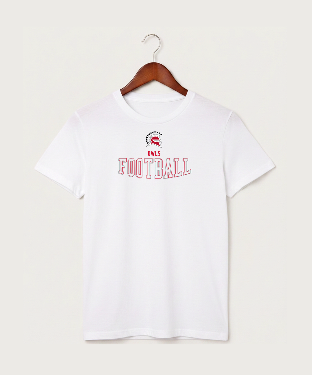 Hancock High School Football (Boys) - White T-Shirt - Full Front