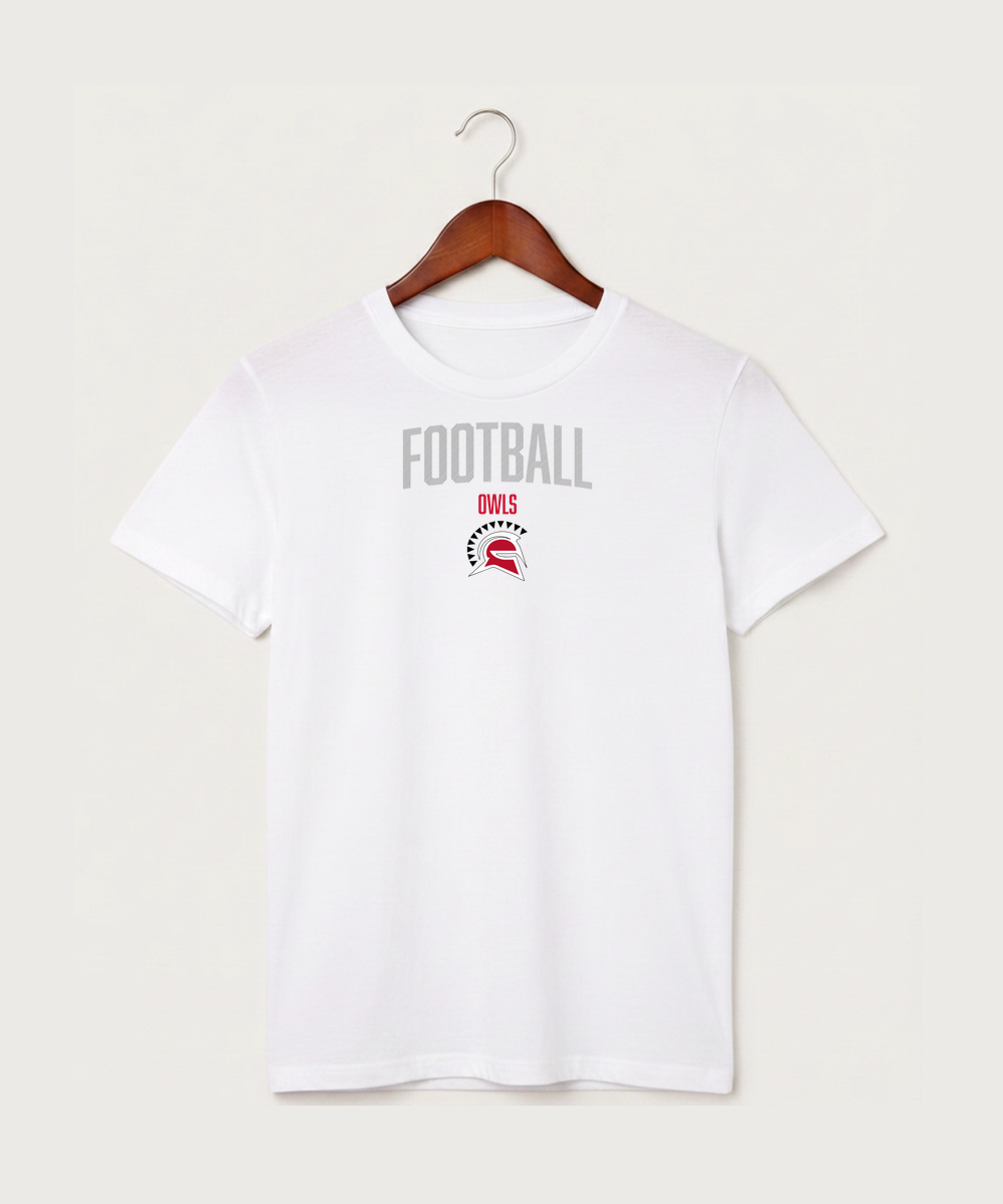 Hancock High School Football (Boys) - White T-Shirt - Full Front