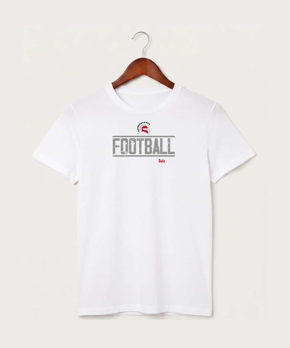 Hancock High School Football (Boys) - White T-Shirt - Full Front