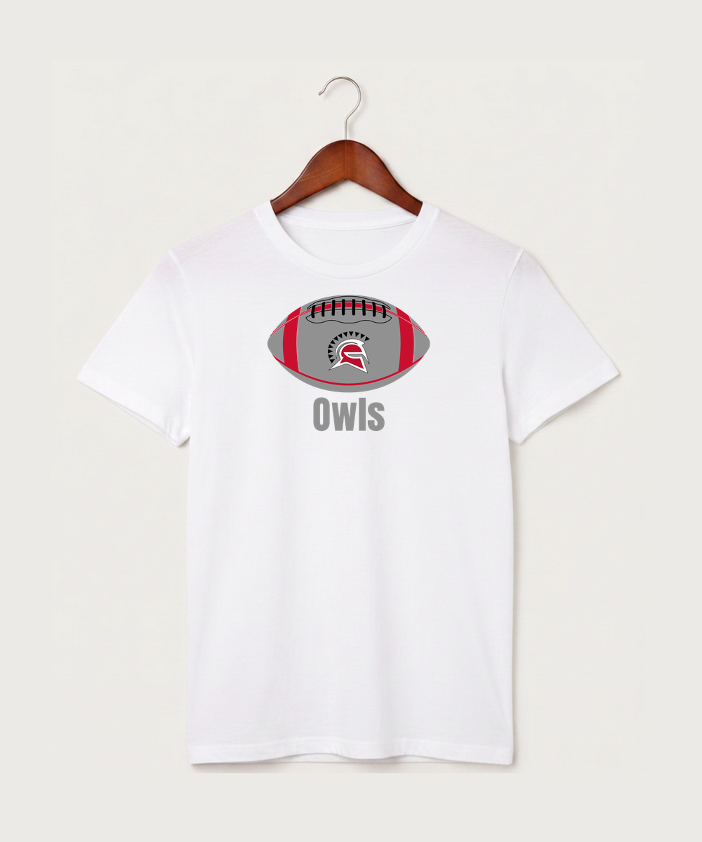 Hancock High School Football (Boys) - White T-Shirt - Full Front