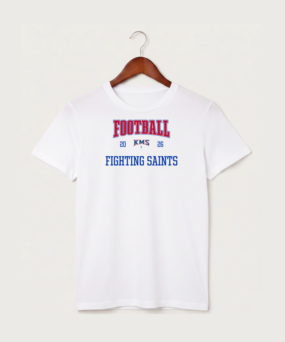 Kerkhoven-Murdock-Sunburg High School Football (Boys) - White T-Shirt - Full Front