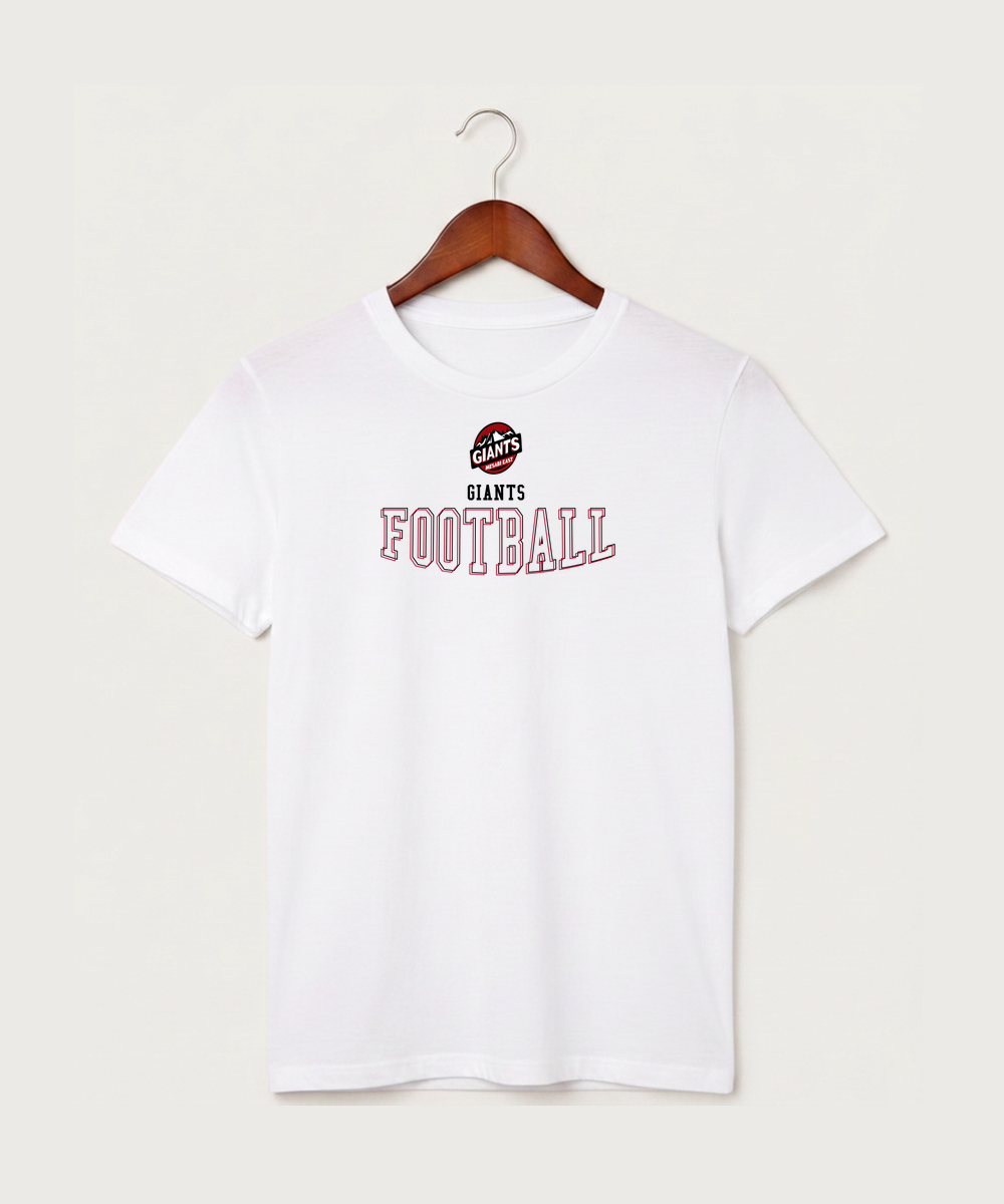 Mesabi East High School Football (Boys) - White T-Shirt - Full Front