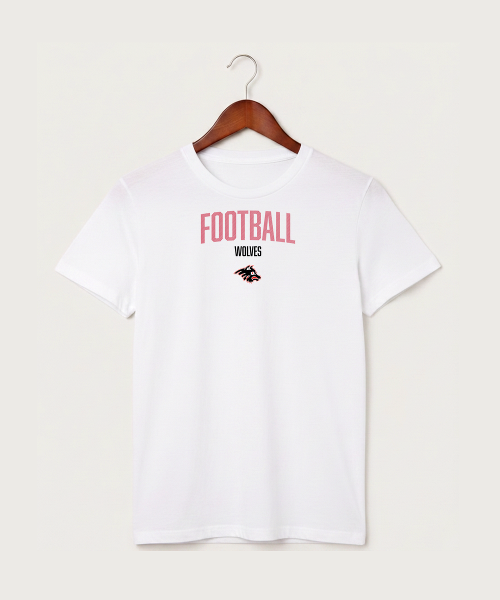 Milaca High School Football (Boys) - White T-Shirt - Full Front