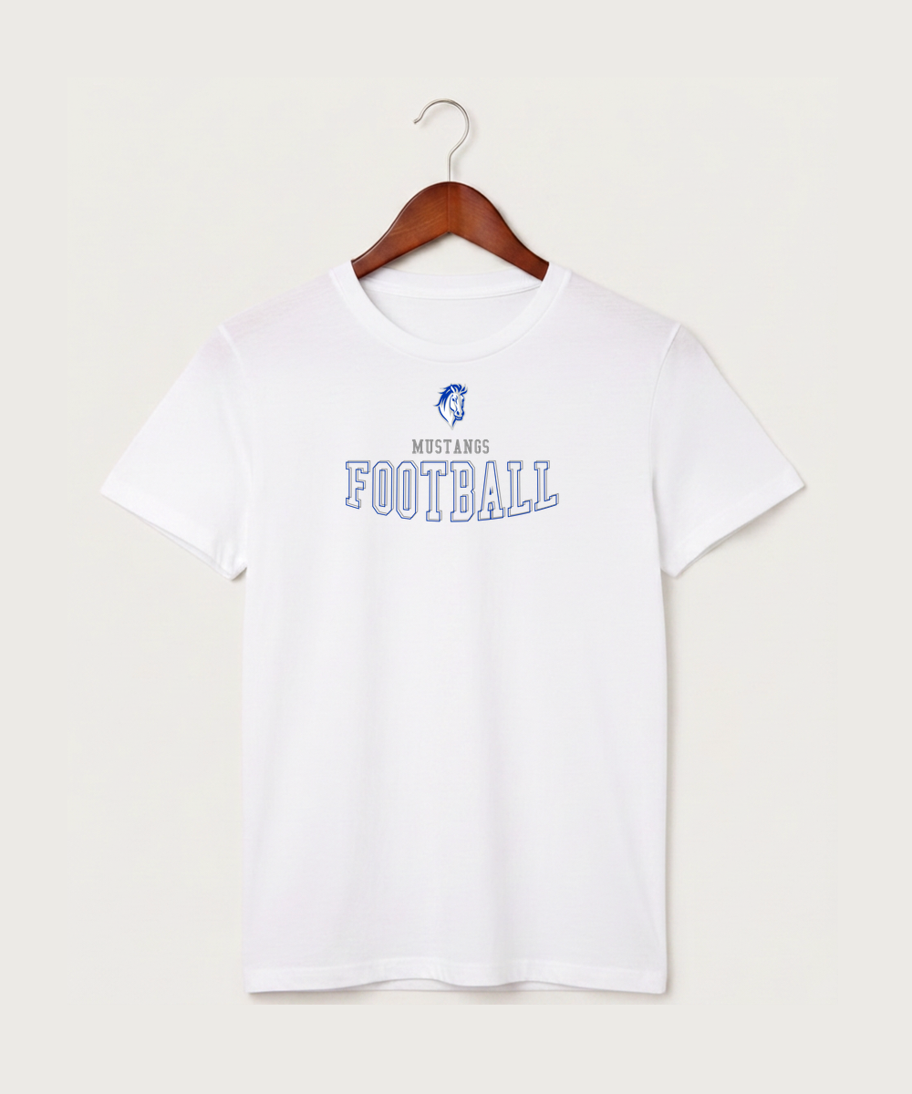 Mora High School Football (Boys) - White T-Shirt - Full Front
