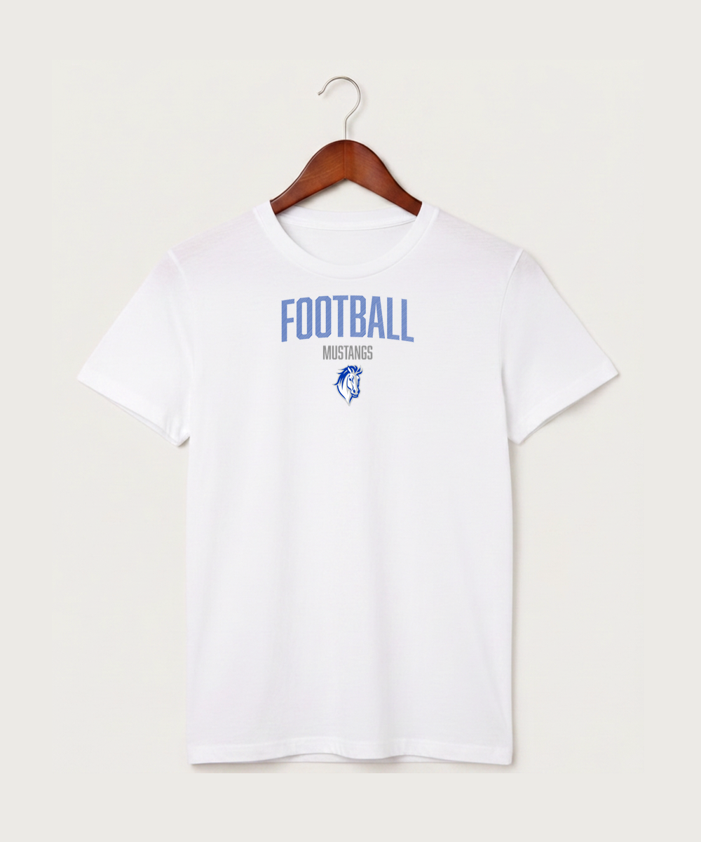 Mora High School Football (Boys) - White T-Shirt - Full Front