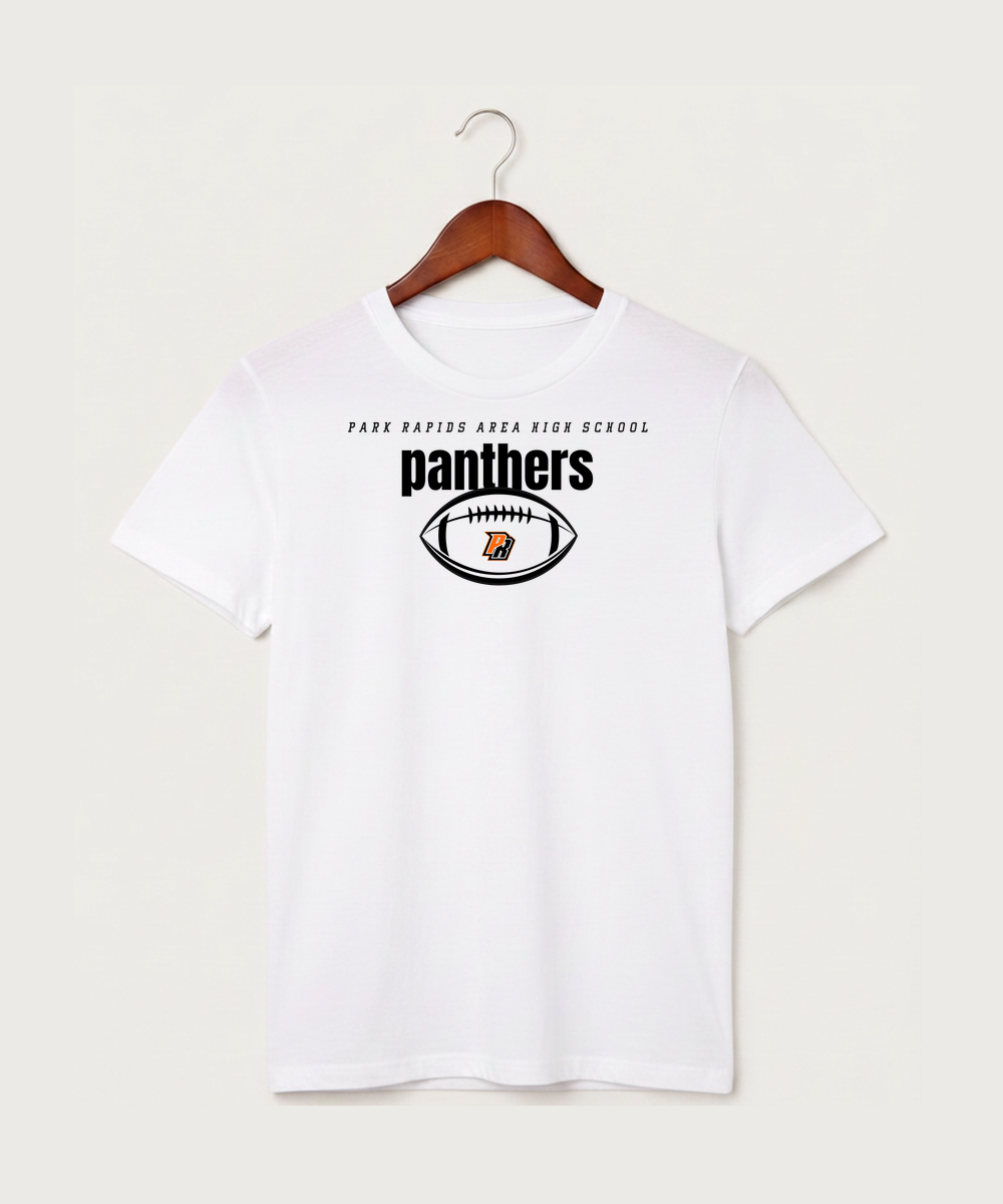 Park Rapids Area High School Football (Boys) - White T-Shirt - Full Front