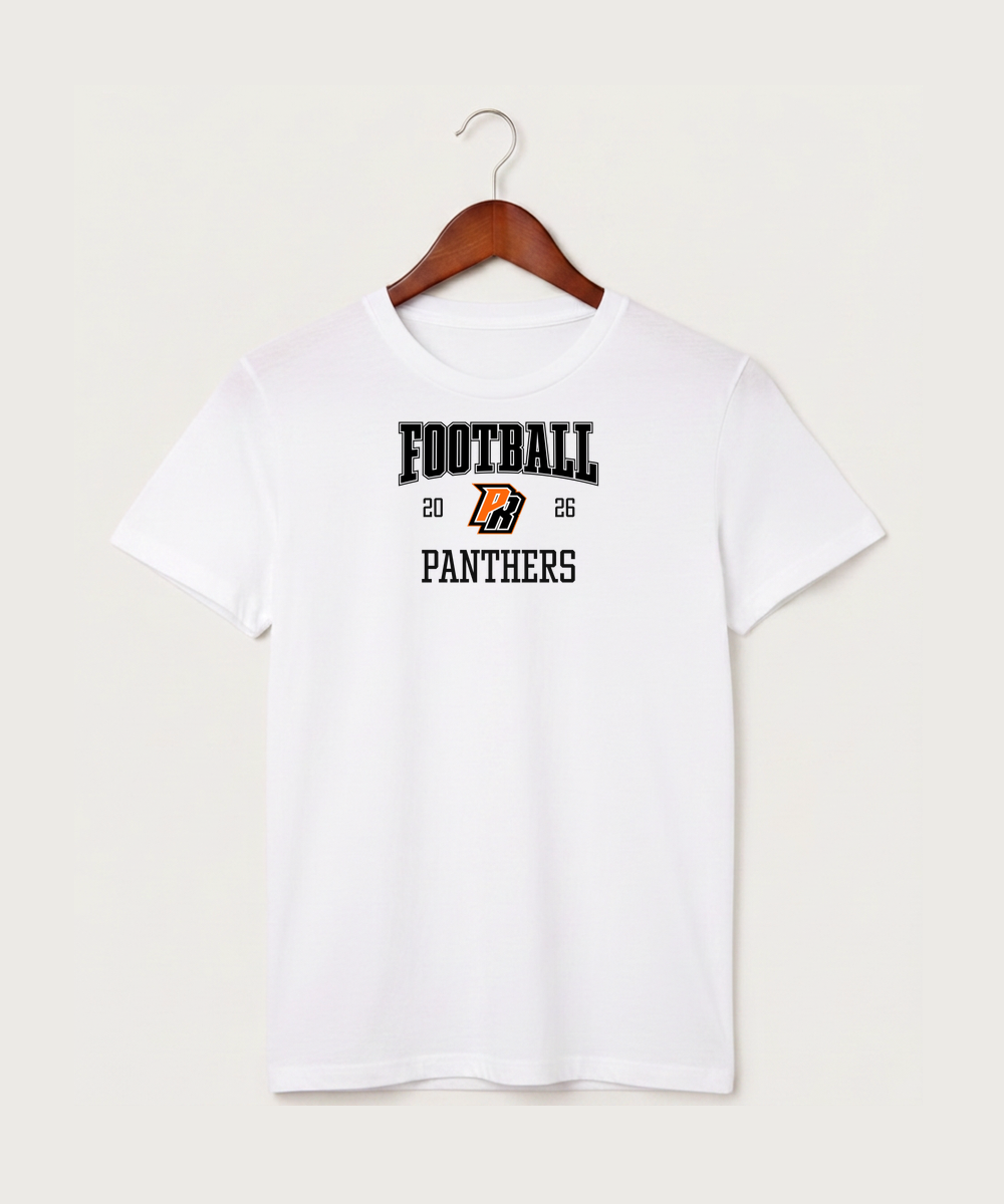Park Rapids Area High School Football (Boys) - White T-Shirt - Full Front