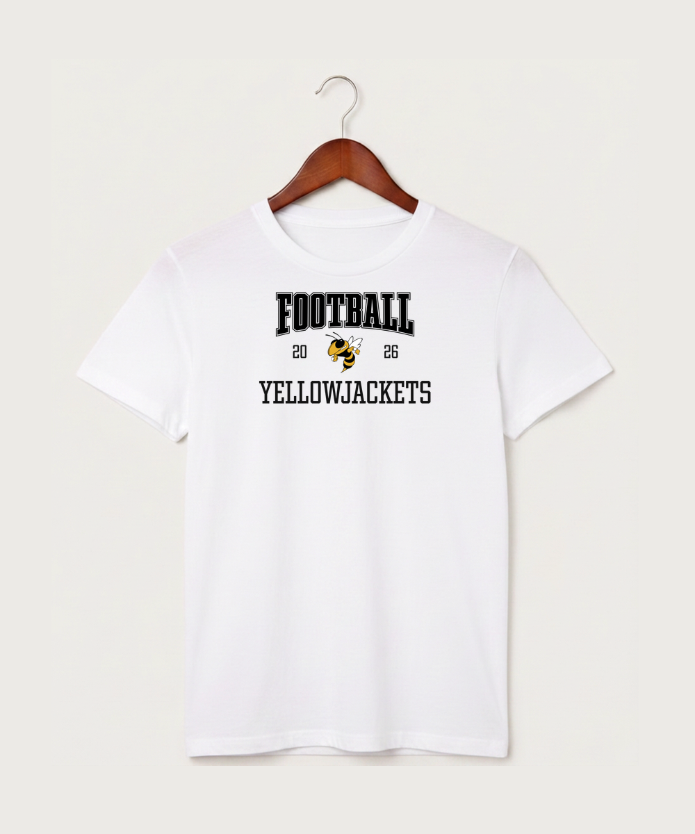 Perham High School Football (Boys) - White T-Shirt - Full Front