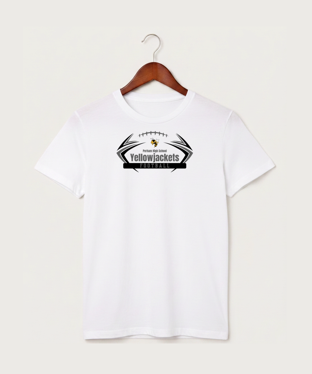 Perham High School Football (Boys) - White T-Shirt - Full Front