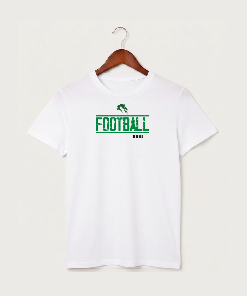Pine City High School Football (Boys) - White T-Shirt - Full Front