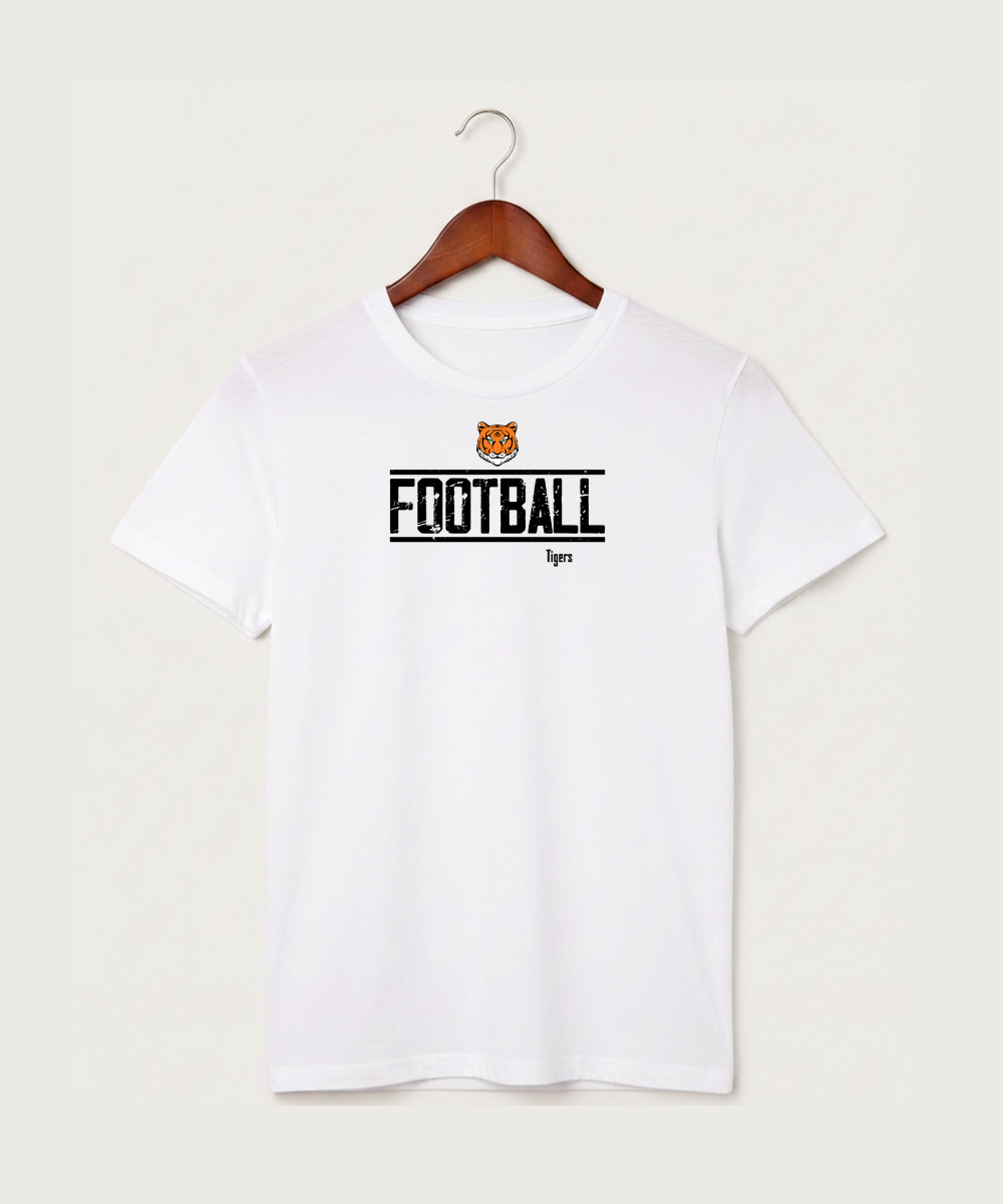 Princeton High School Football (Boys) - White T-Shirt - Full Front