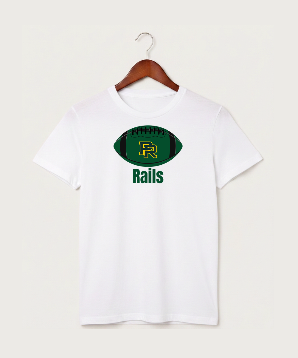 Proctor High School Football (Boys) - White T-Shirt - Full Front