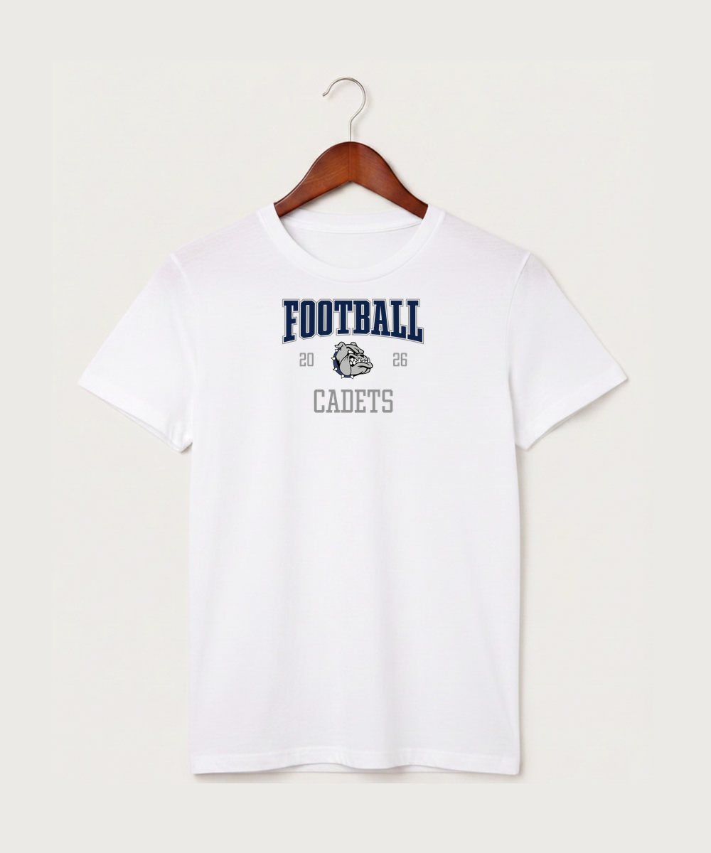 Sargent County High School Football (Boys) - White T-Shirt - Full Front
