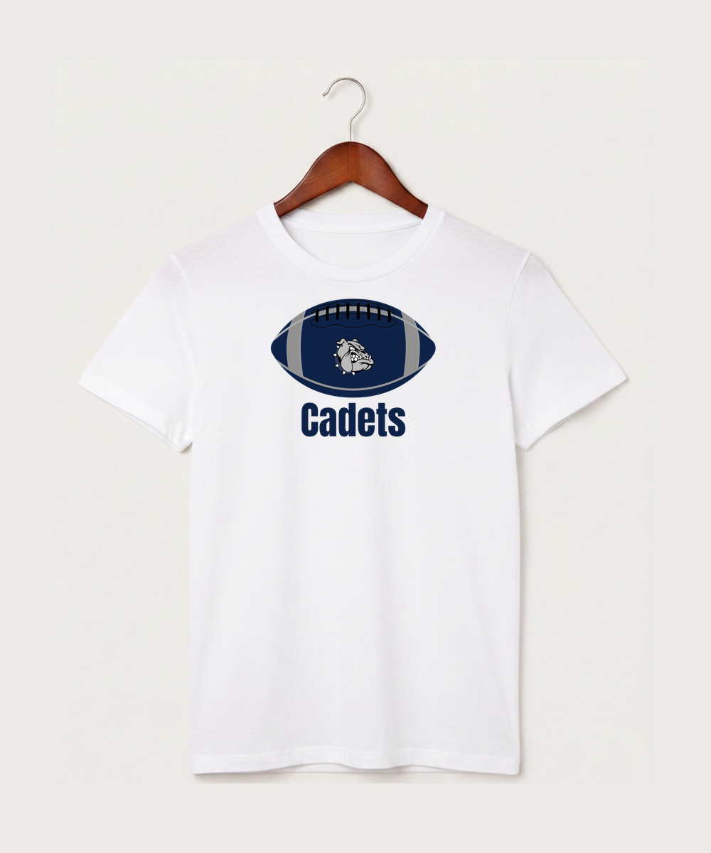 Sargent County High School Football (Boys) - White T-Shirt - Full Front