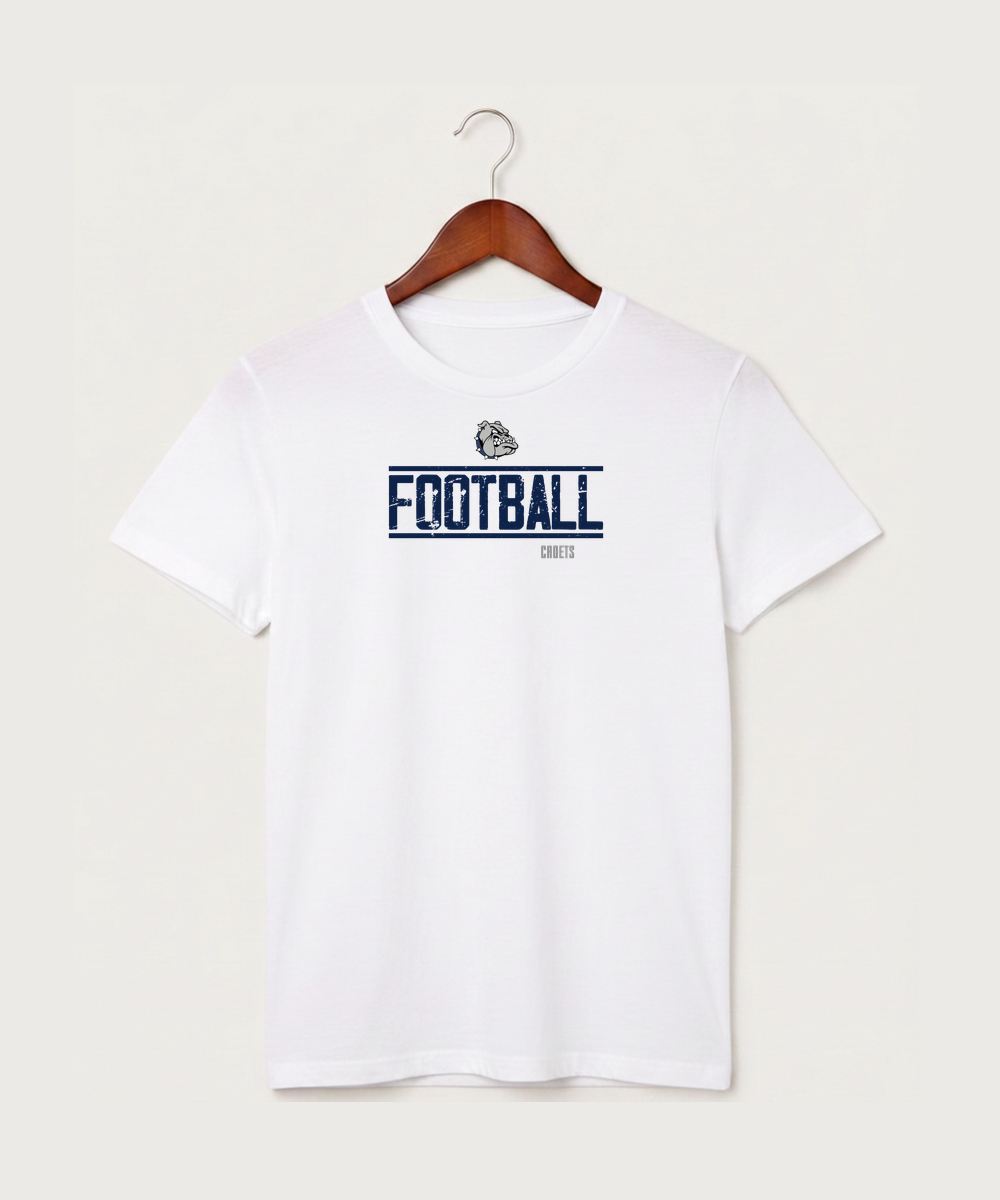 Sargent County High School Football (Boys) - White T-Shirt - Full Front