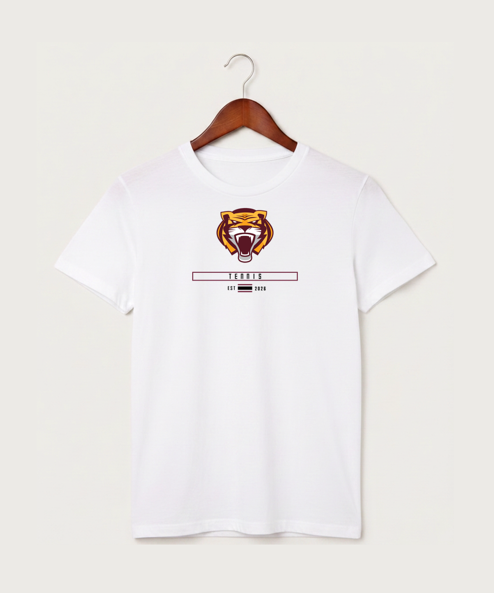 Stewartville High School Tennis (Coed) - White T-Shirt - Full Front