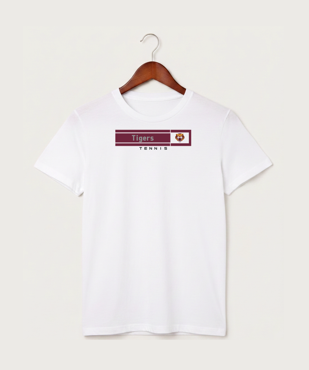 Stewartville High School Tennis (Coed) - White T-Shirt - Full Front