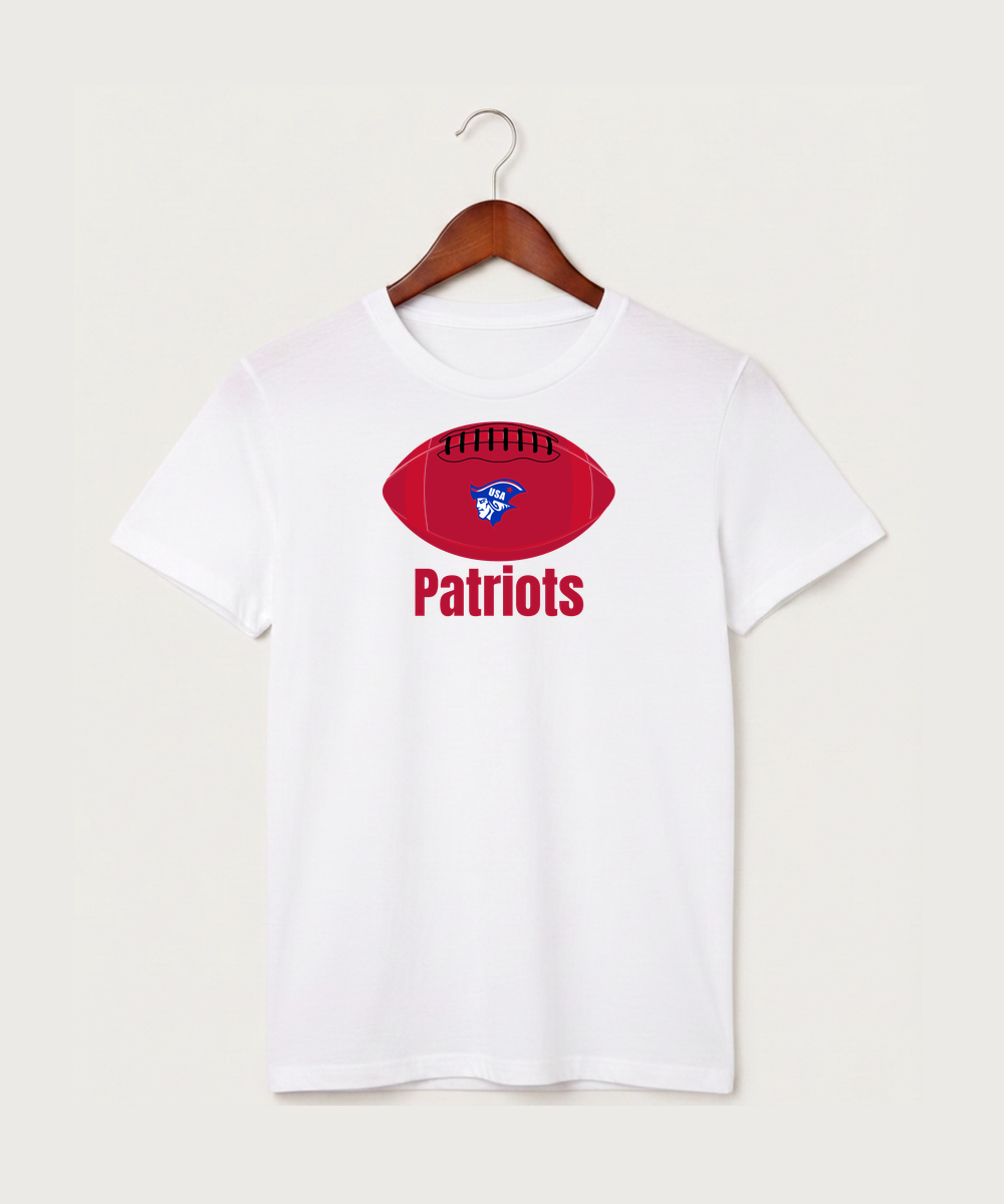 Upsala High School Football (Boys) - White T-Shirt - Full Front