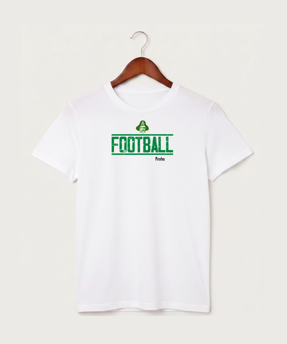 Verndale High School Football (Boys) - White T-Shirt - Full Front