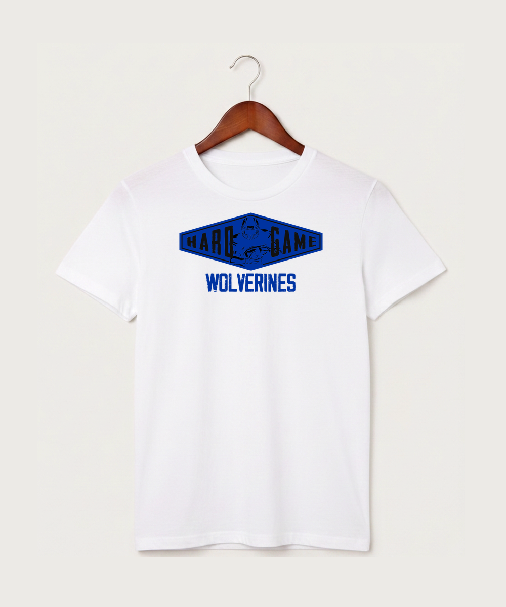 Wadena Deer Creek High School Football (Boys) - White T-Shirt - Full Front