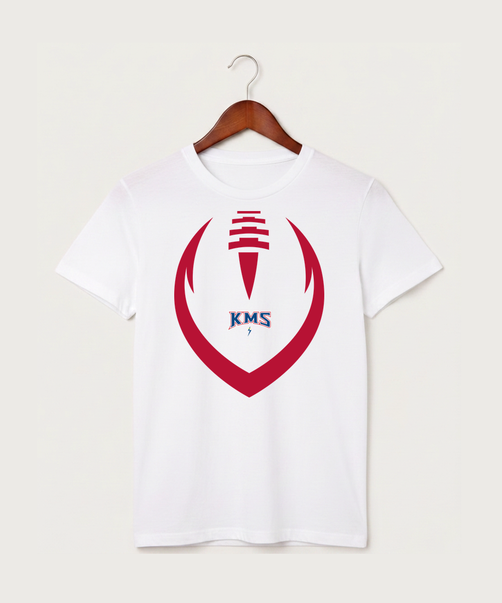 Kerkhoven-Murdock-Sunburg High School Football (Boys) - White T-Shirt - Full Front
