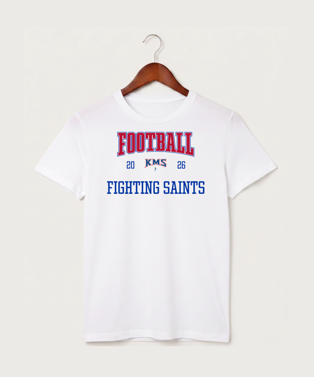 Kerkhoven-Murdock-Sunburg High School Football (Boys) - White T-Shirt - Full Front