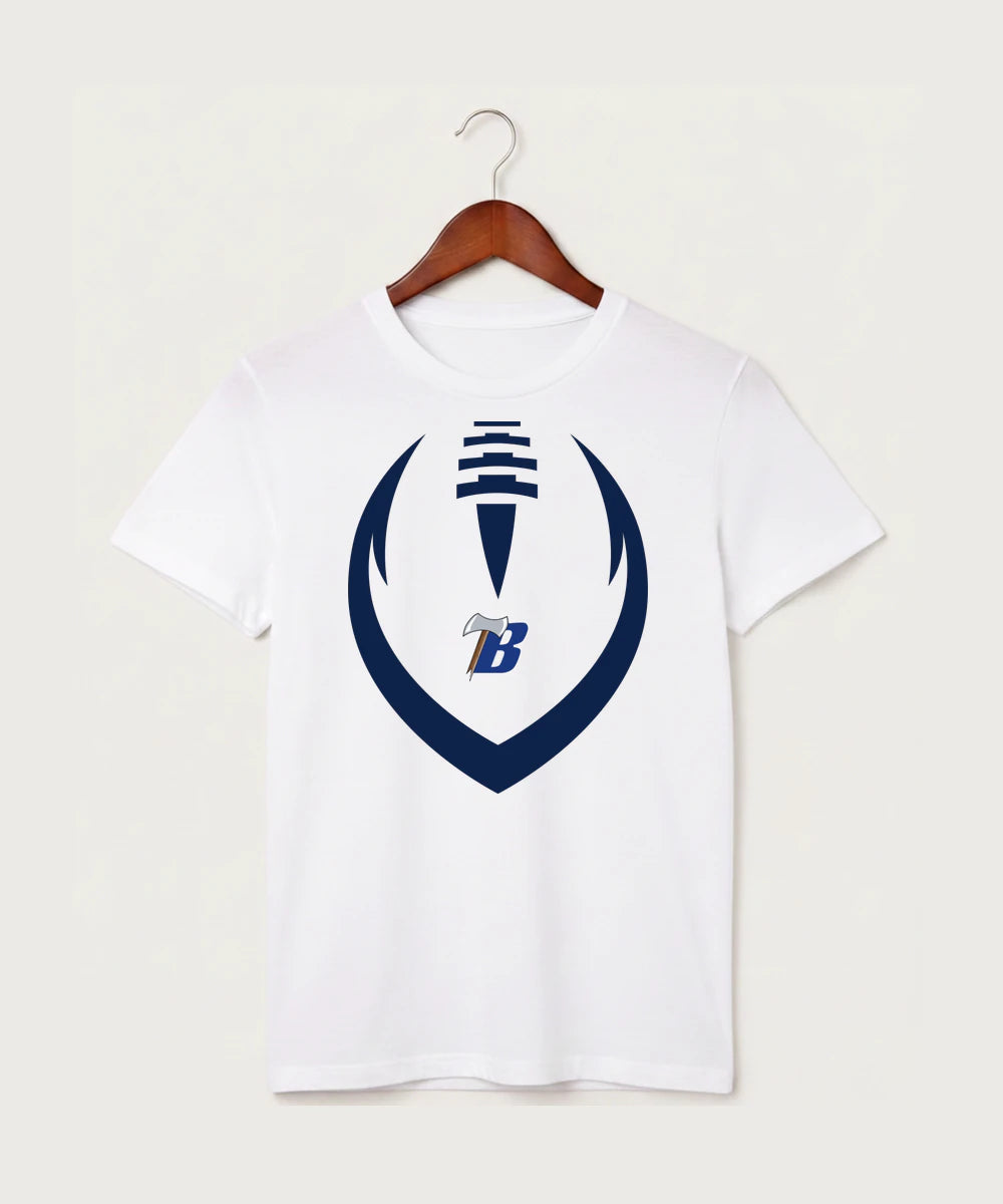 Bemidji High School Football (Boys) - White T-Shirt - Full Front