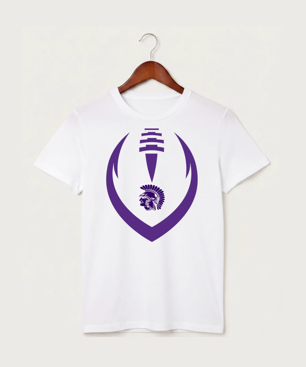 Barnesville High School Football (Boys) - White T-Shirt - Full Front