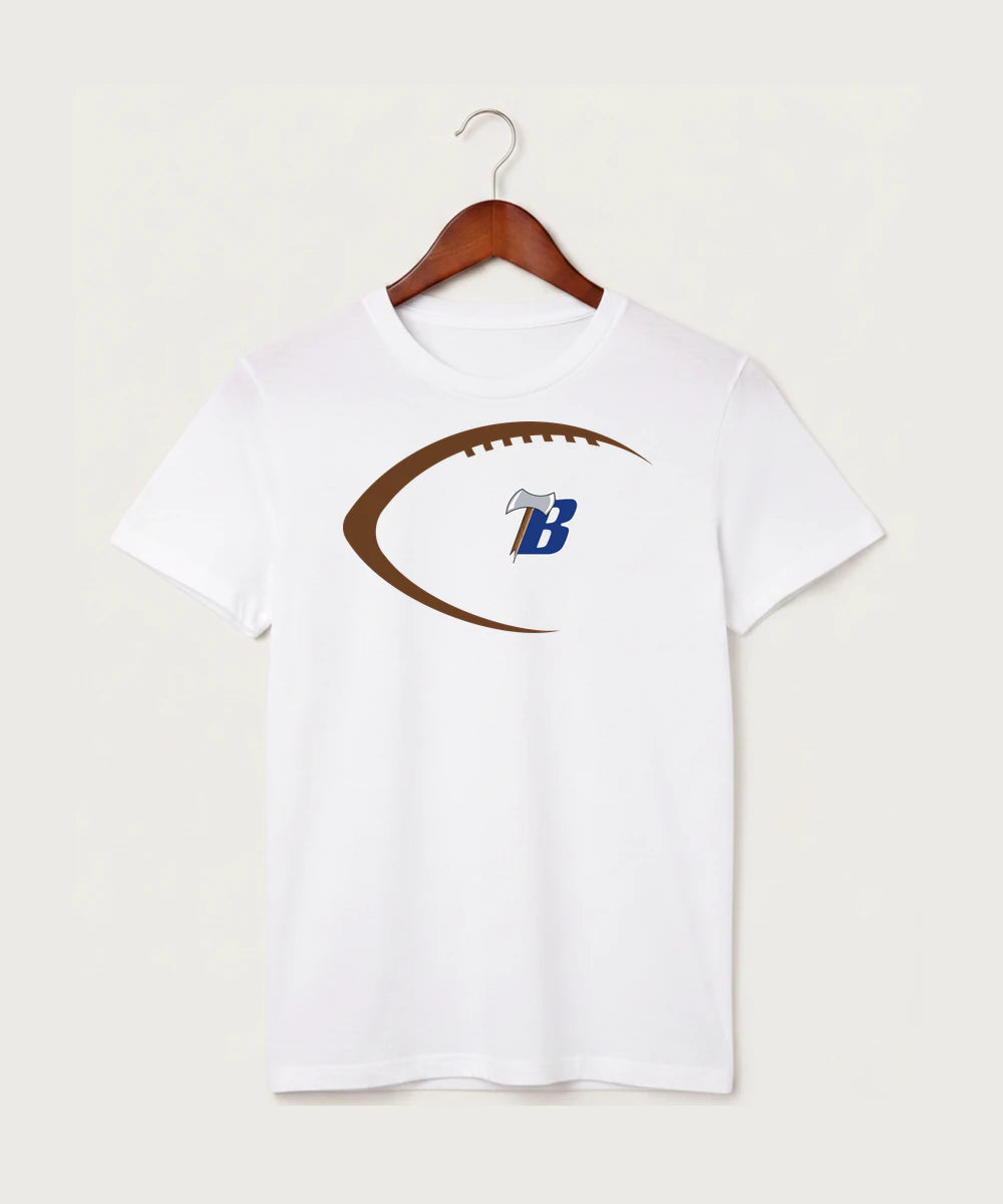 Bemidji High School Football (Boys) - White T-Shirt - Full Front