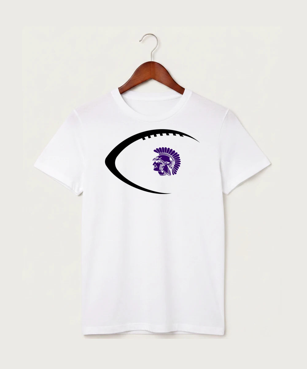 Barnesville High School Football (Boys) - White T-Shirt - Full Front