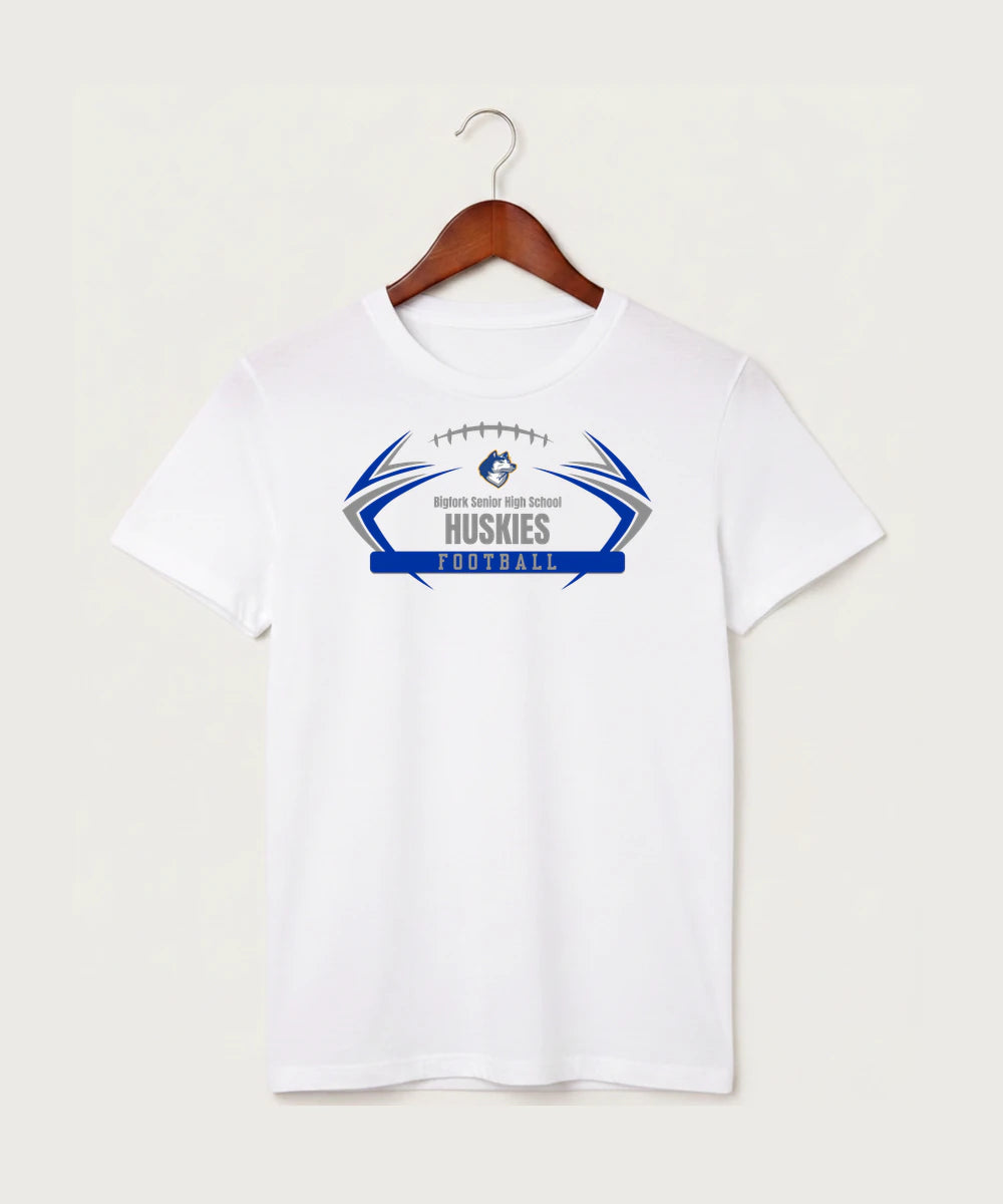 Bigfork Senior High School Football (Boys) - White T-Shirt - Full Front
