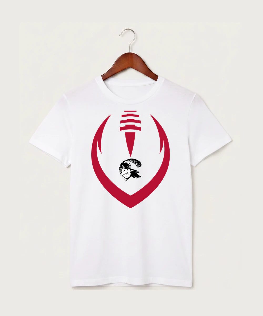Border West Football (Boys) - White T-Shirt - Full Front