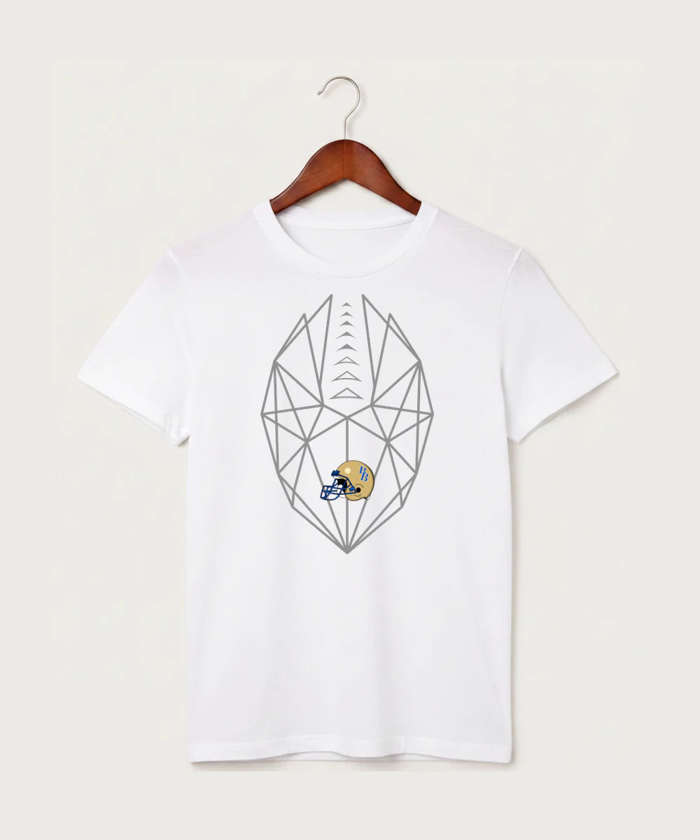Braham Area High School Football (Boys) - White T-Shirt - Full Front