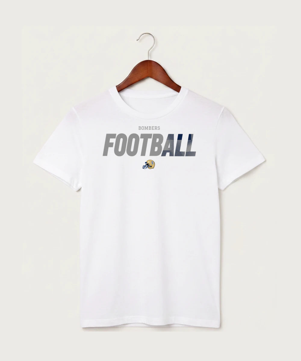 Braham Area High School Football (Boys) - White T-Shirt - Full Front
