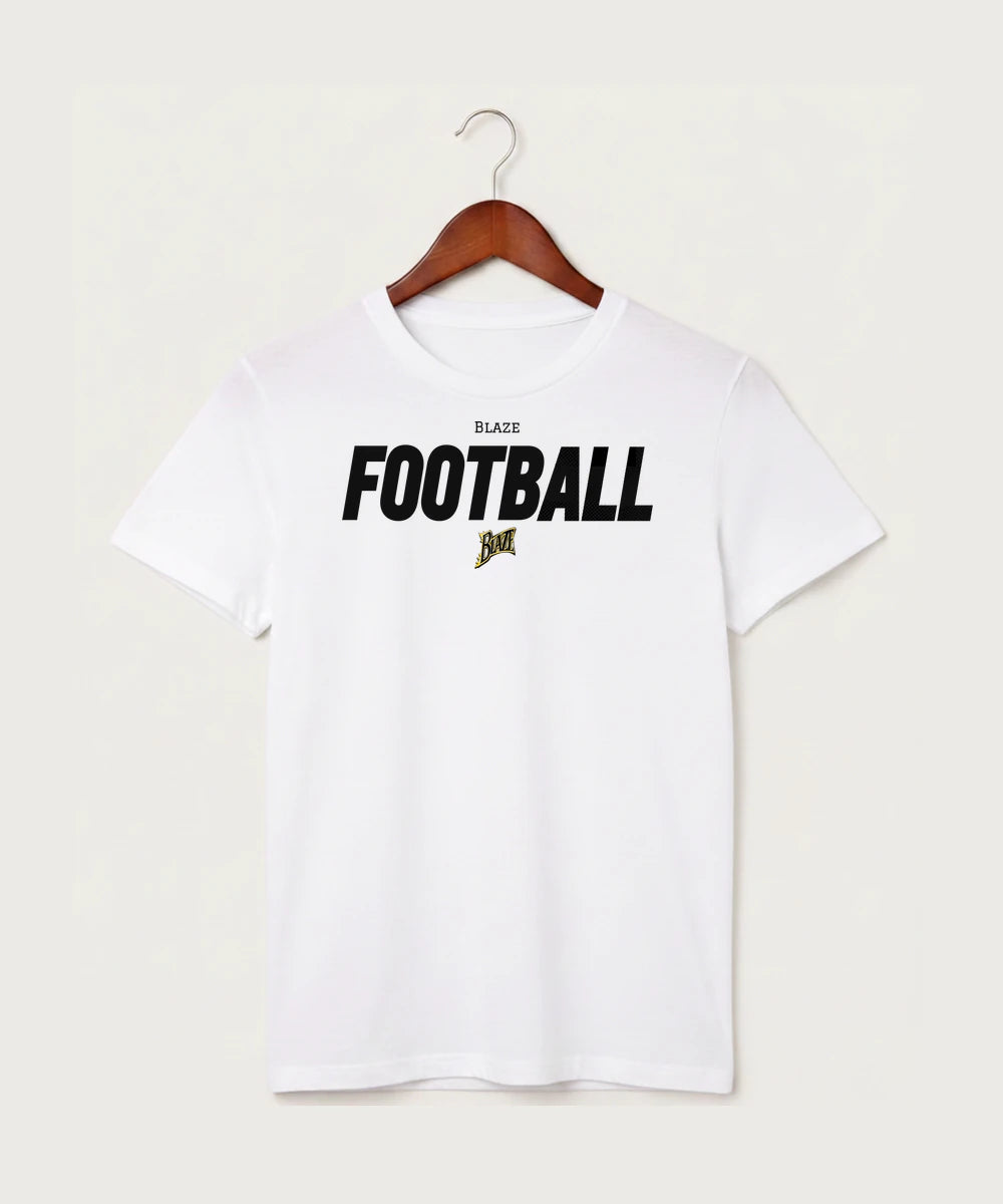 Burnsville High School Football (Boys) - White T-Shirt - Full Front