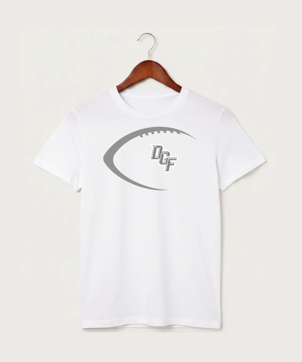 DGF High School Football (Boys) - White T-Shirt - Full Front
