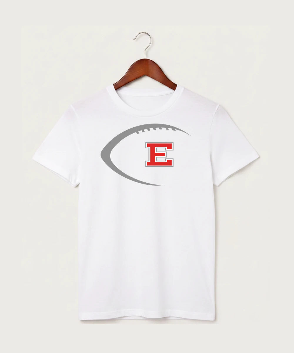 Duluth East High School Football (Boys) - White T-Shirt - Full Front