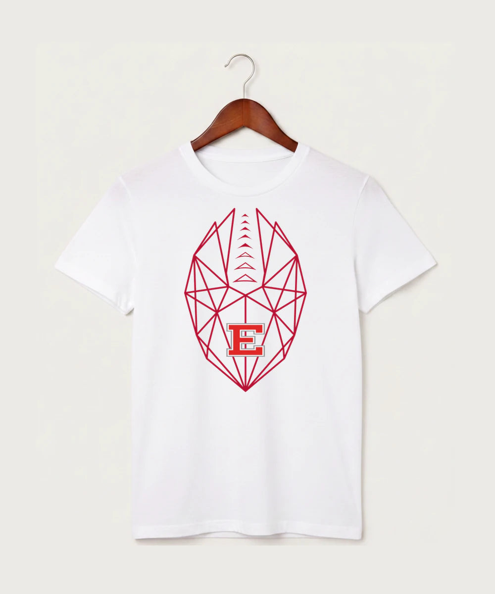 Duluth East High School Football (Boys) - White T-Shirt - Full Front
