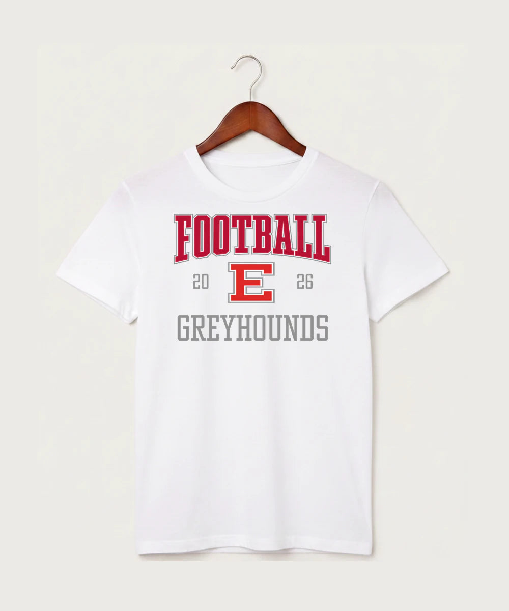 Duluth East High School Football (Boys) - White T-Shirt - Full Front