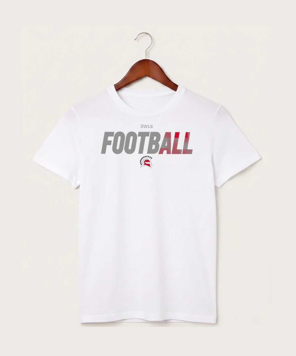 Hancock High School Football (Boys) - White T-Shirt - Full Front