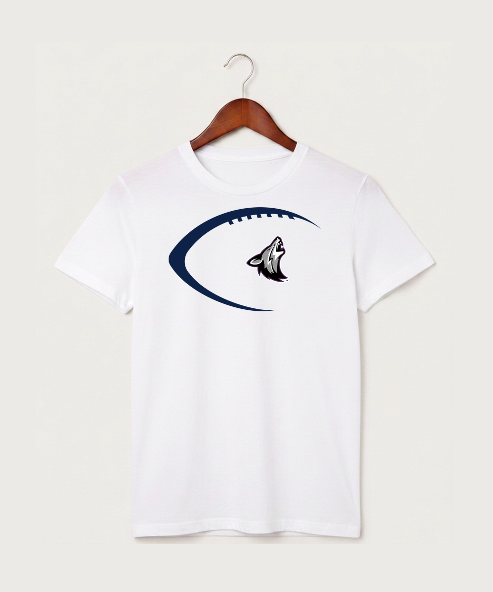 Heron Lake-Okabena High School Football (Boys) - White T-Shirt - Full Front
