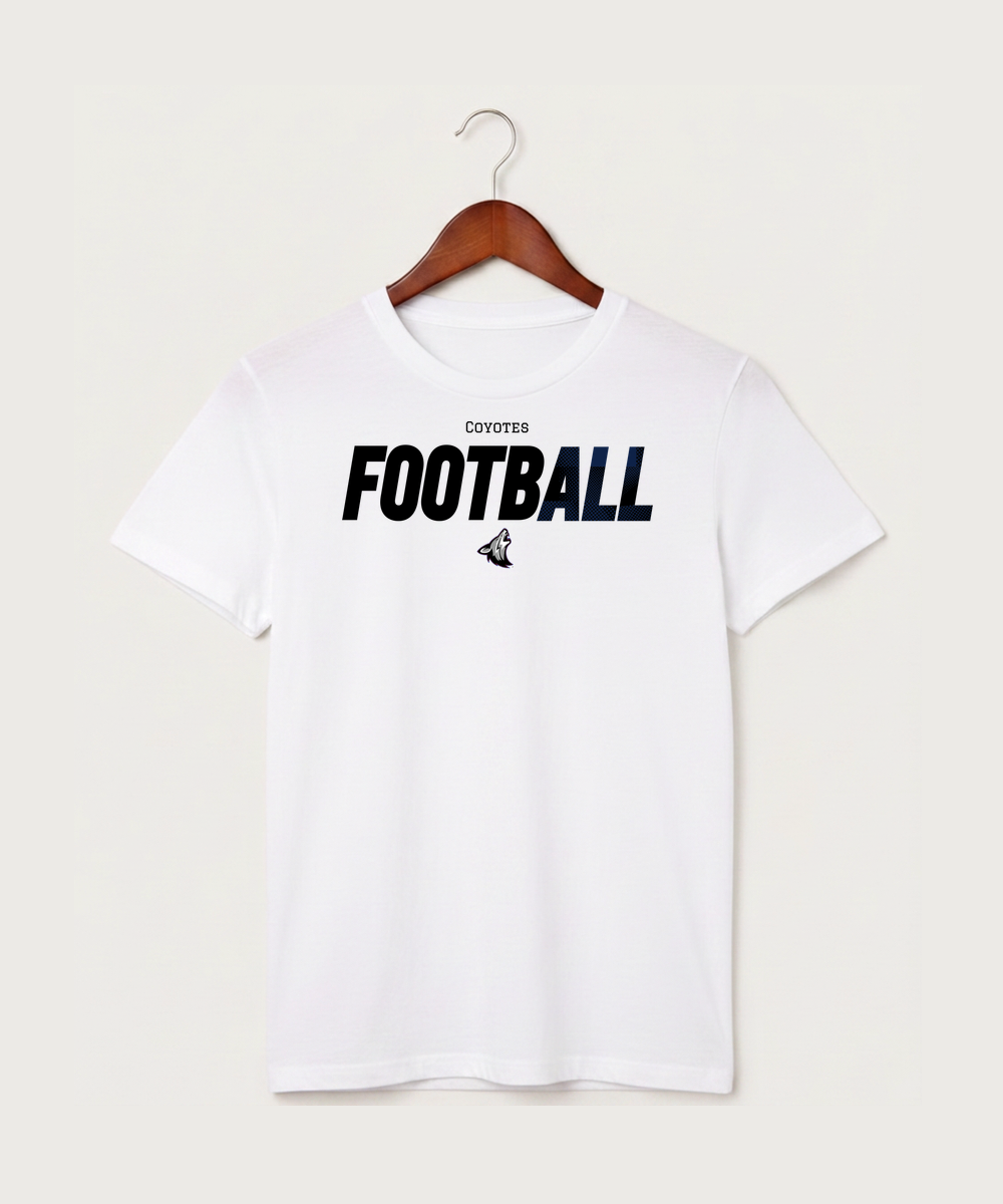 Heron Lake-Okabena High School Football (Boys) - White T-Shirt - Full Front