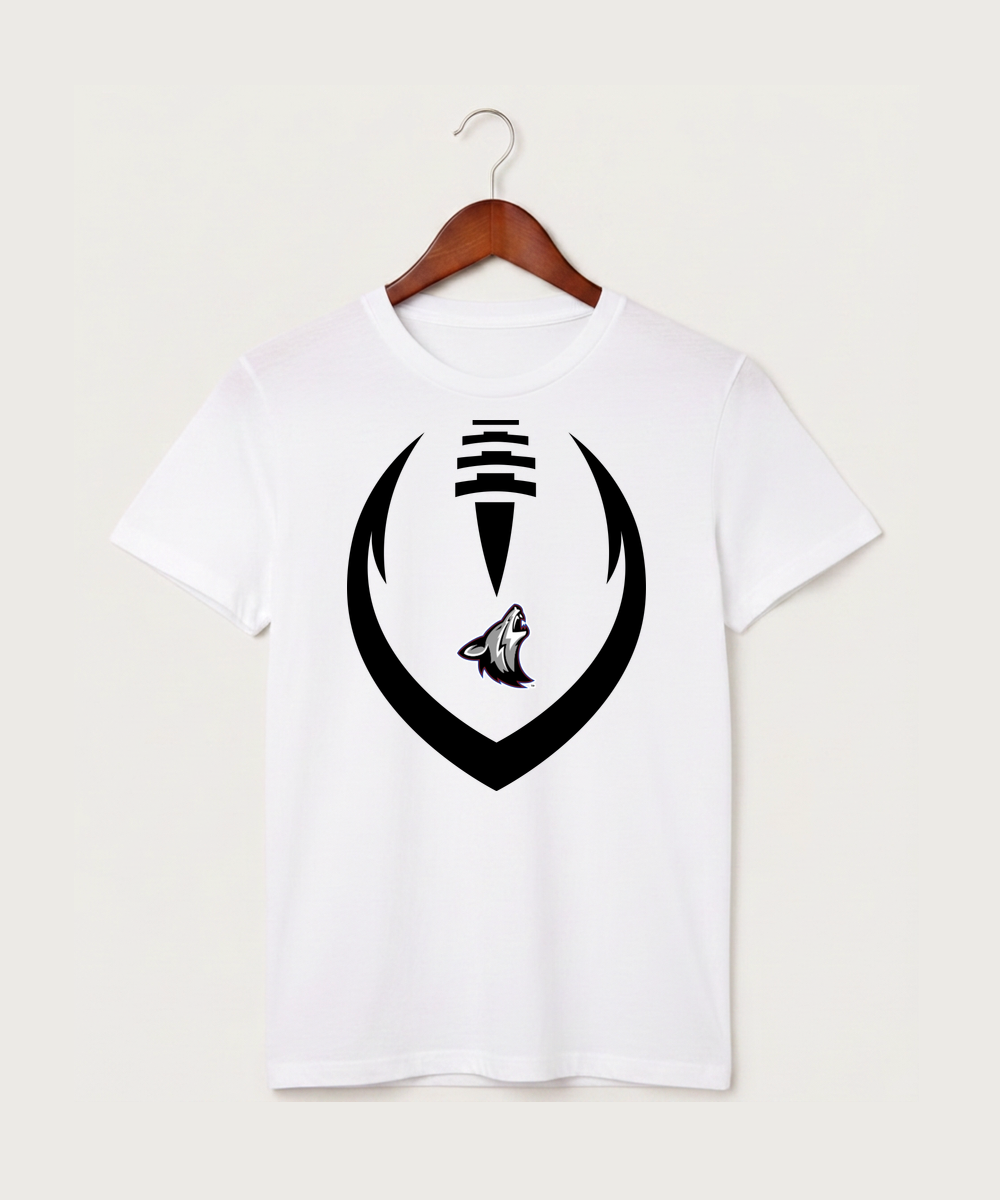 Heron Lake-Okabena High School Football (Boys) - White T-Shirt - Full Front