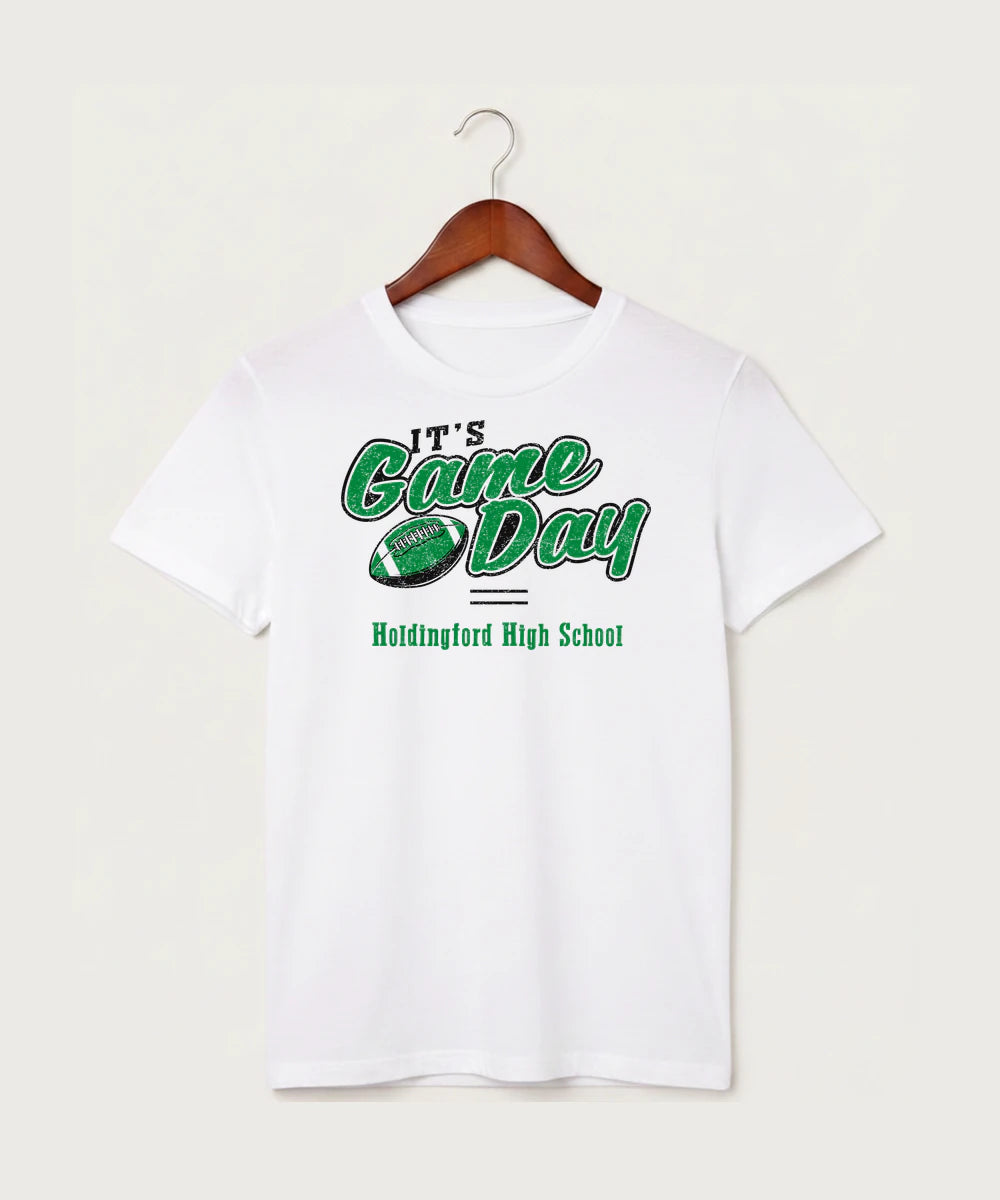 Holdingford High School Football (Boys) - White T-Shirt - Full Front