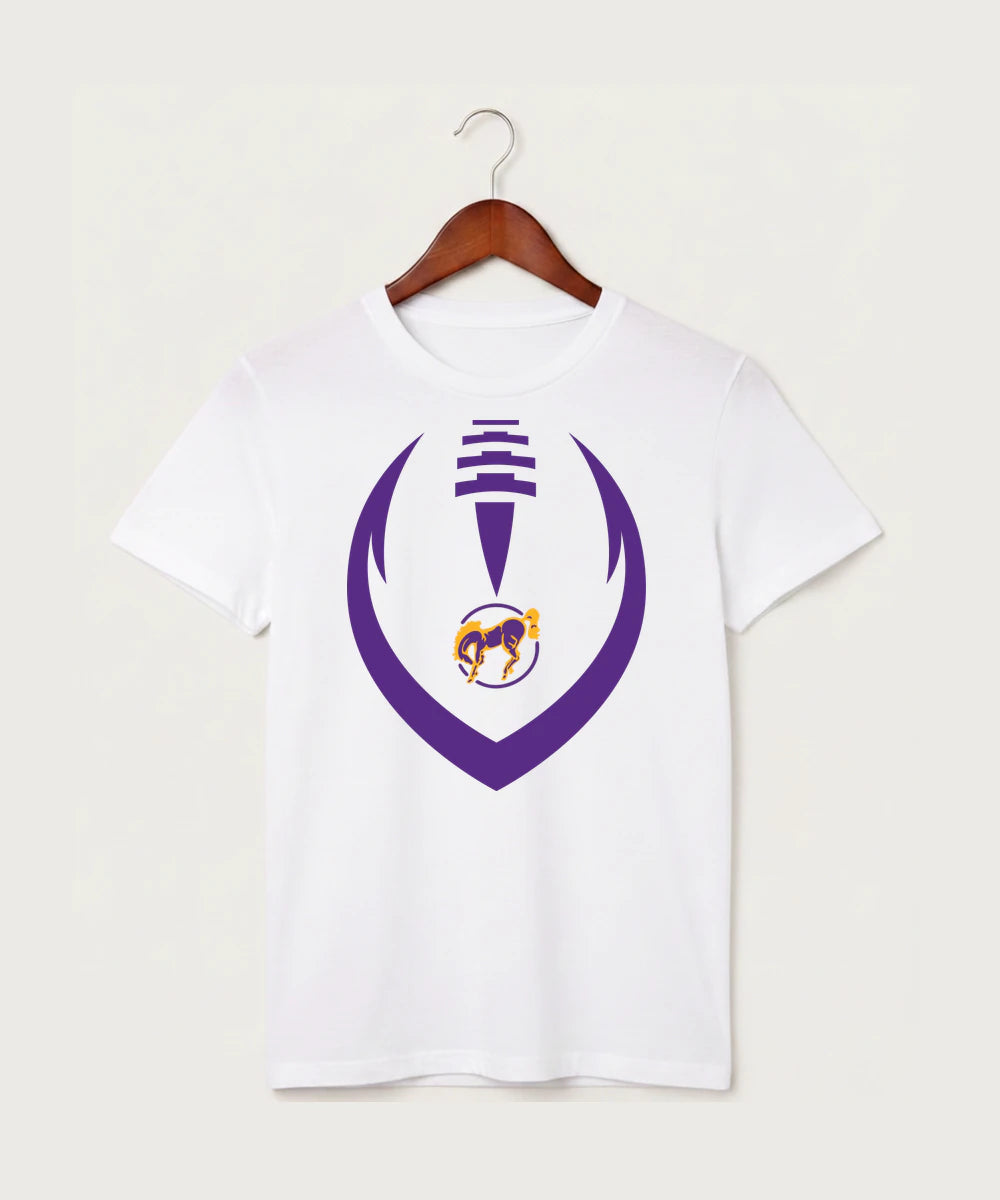 International Falls High School Football (Boys) - White T-Shirt - Full Front
