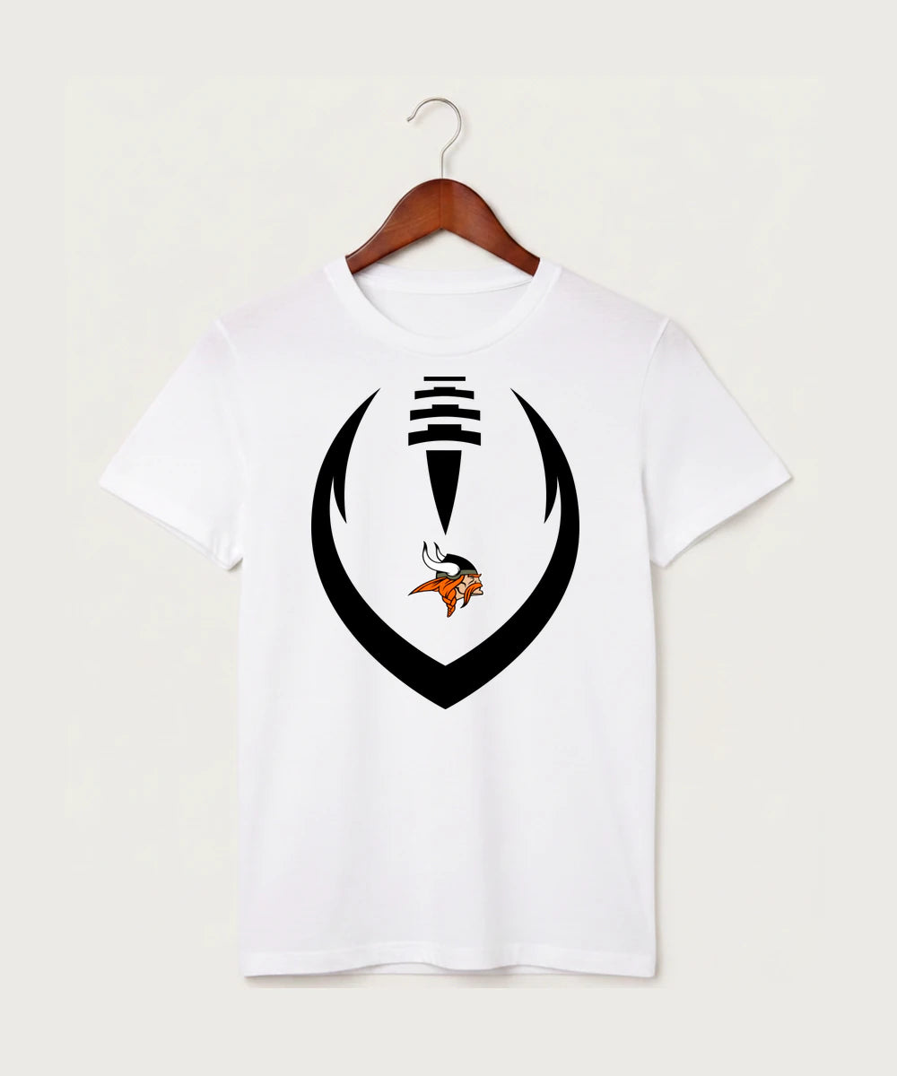 Littlefork Big Falls High School Football (Boys) - White T-Shirt - Full Front