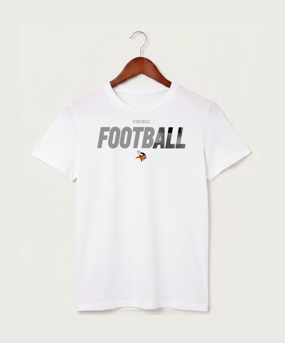 Littlefork Big Falls High School Football (Boys) - White T-Shirt - Full Front